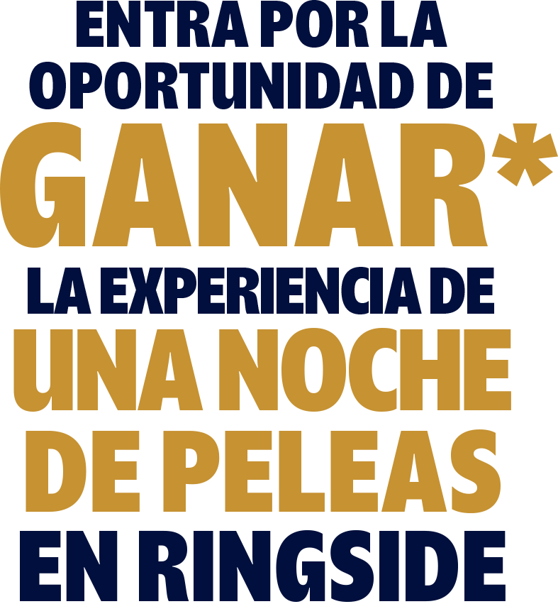Participa por la oportunidad de ganar 